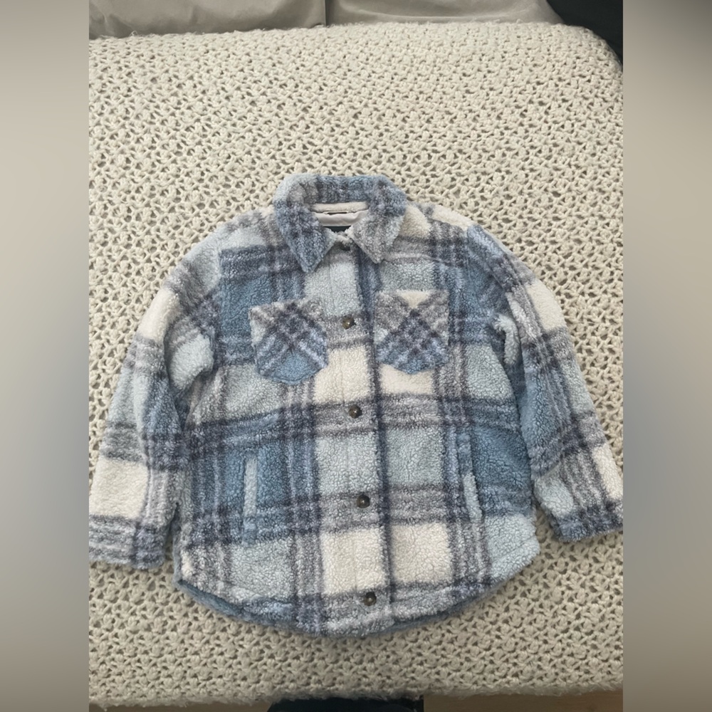 Hollister oversized plaid shacket